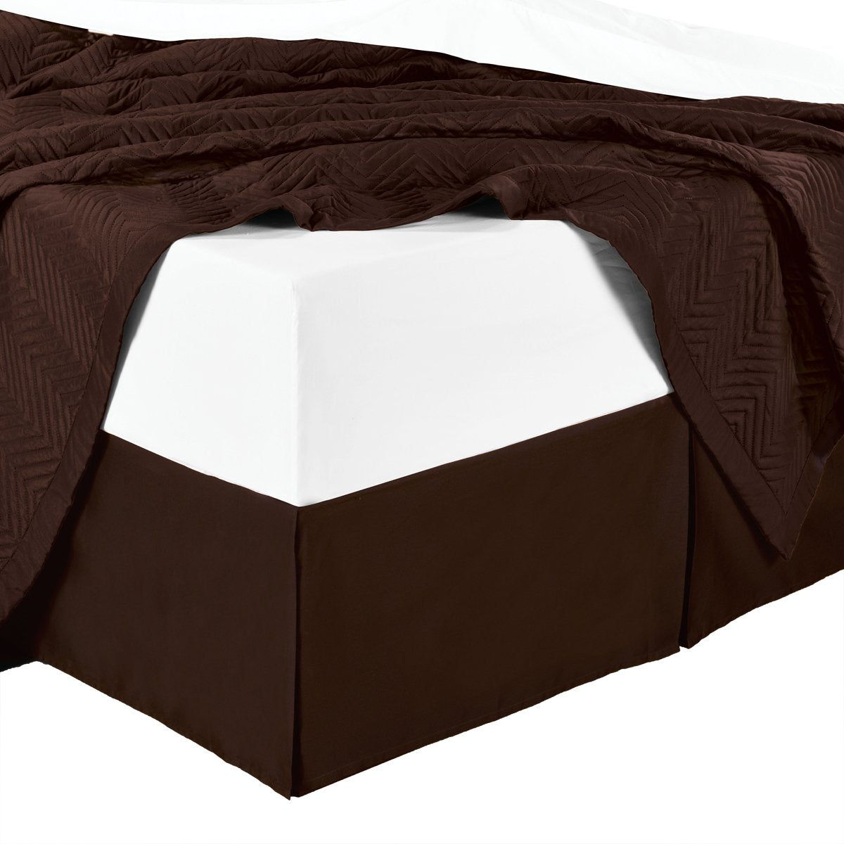 100% Microfiber Solid Bed Skirt