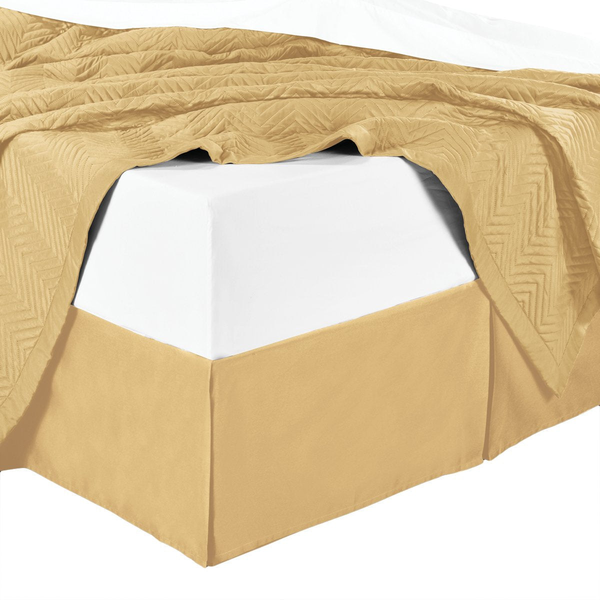 100% Microfiber Solid Bed Skirt
