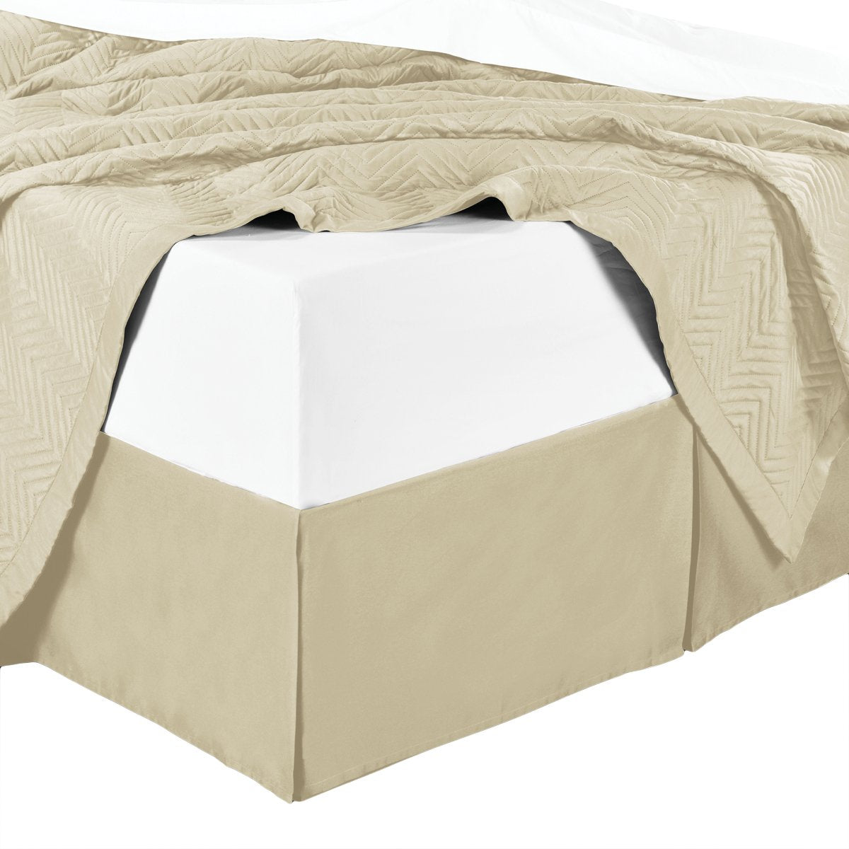 100% Microfiber Solid Bed Skirt