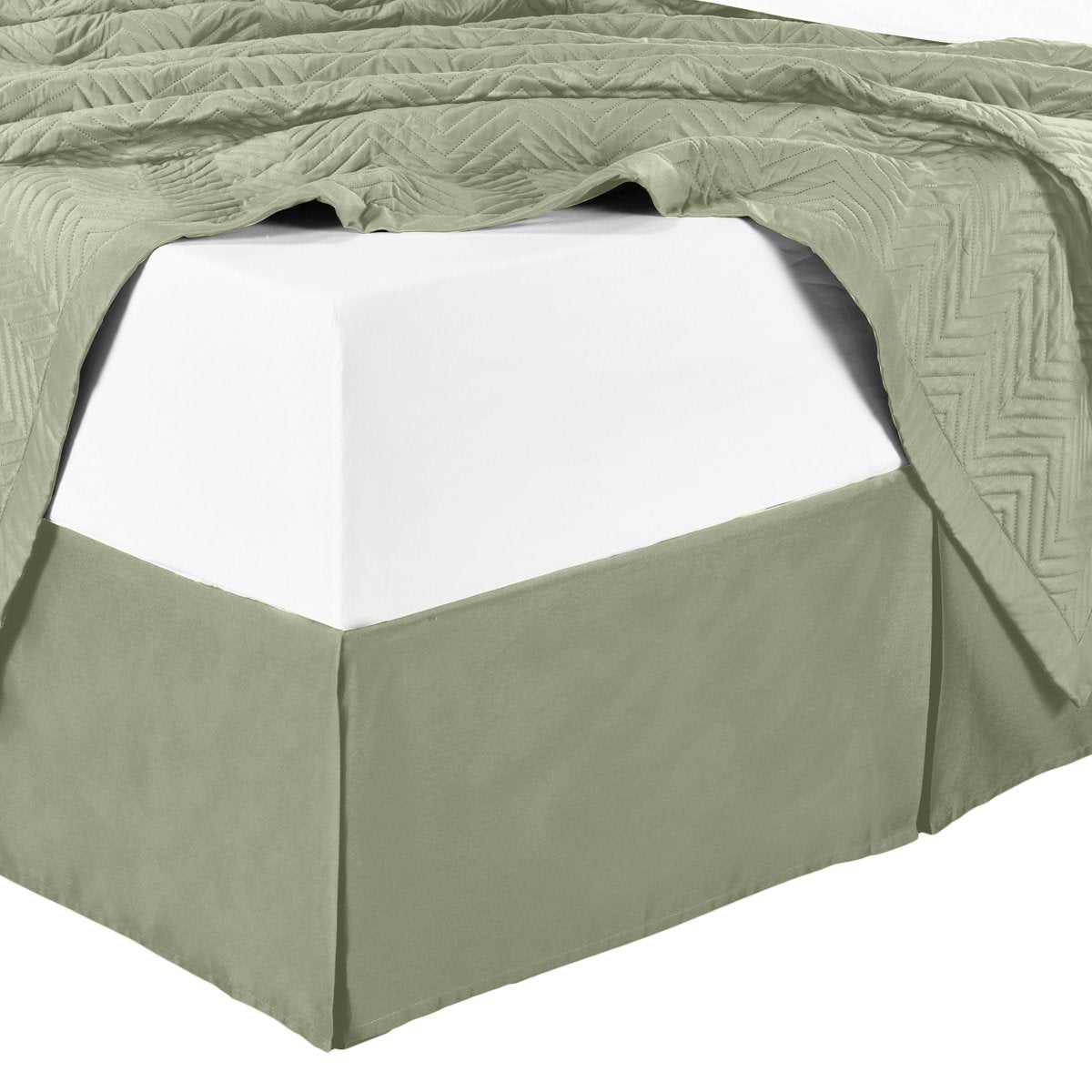 100% Microfiber Solid Bed Skirt
