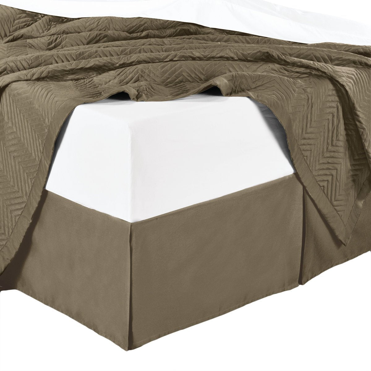 Split Corner 100% Cotton Solid 450 Thread Count Bed Skirts