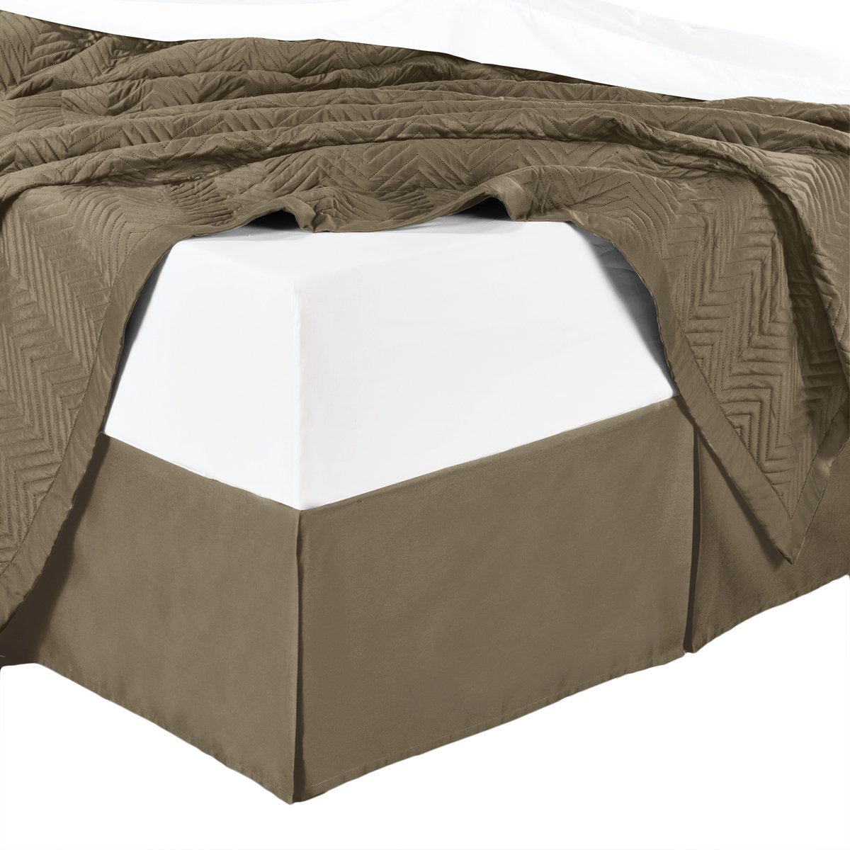 100% Microfiber Solid Bed Skirt