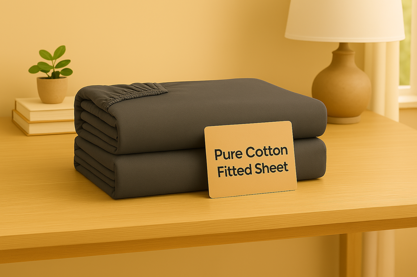 100% Egyptian cotton black fitted sheet – premium soft and breathable bedding from Egyptian Home Linens