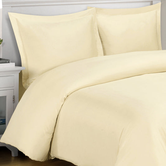 24 Inch Super Deep Pocket Fitted Sheets Ivory 100% Egyptian Cotton at- EgyptianHomeLinens.com