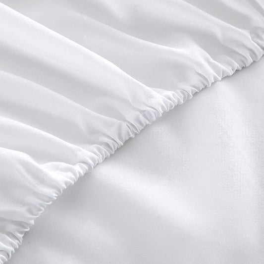 6 Inch Pocket Beige Fitted Sheet Egyptian Cotton 1000TC