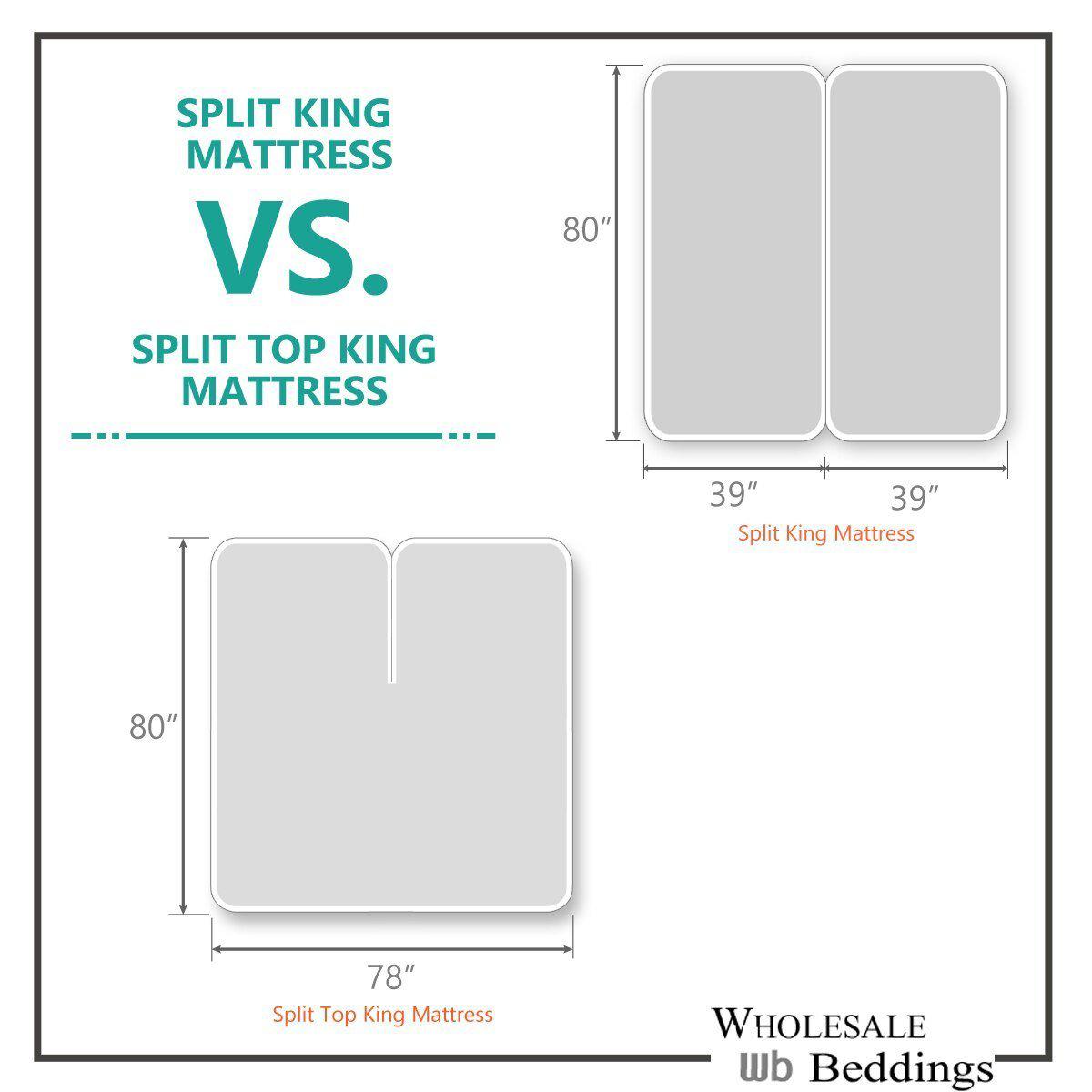 Flex Top King Sheet Set 340 All Cotton Sateen (Half Split Fitted)