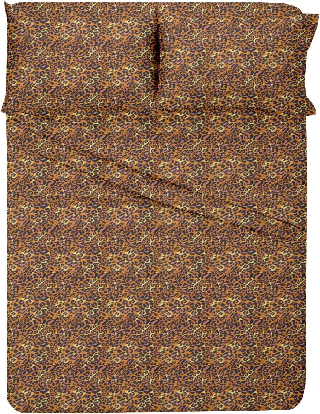 Leopard Print Duvet Cover Set - 100% Cotton Bedding