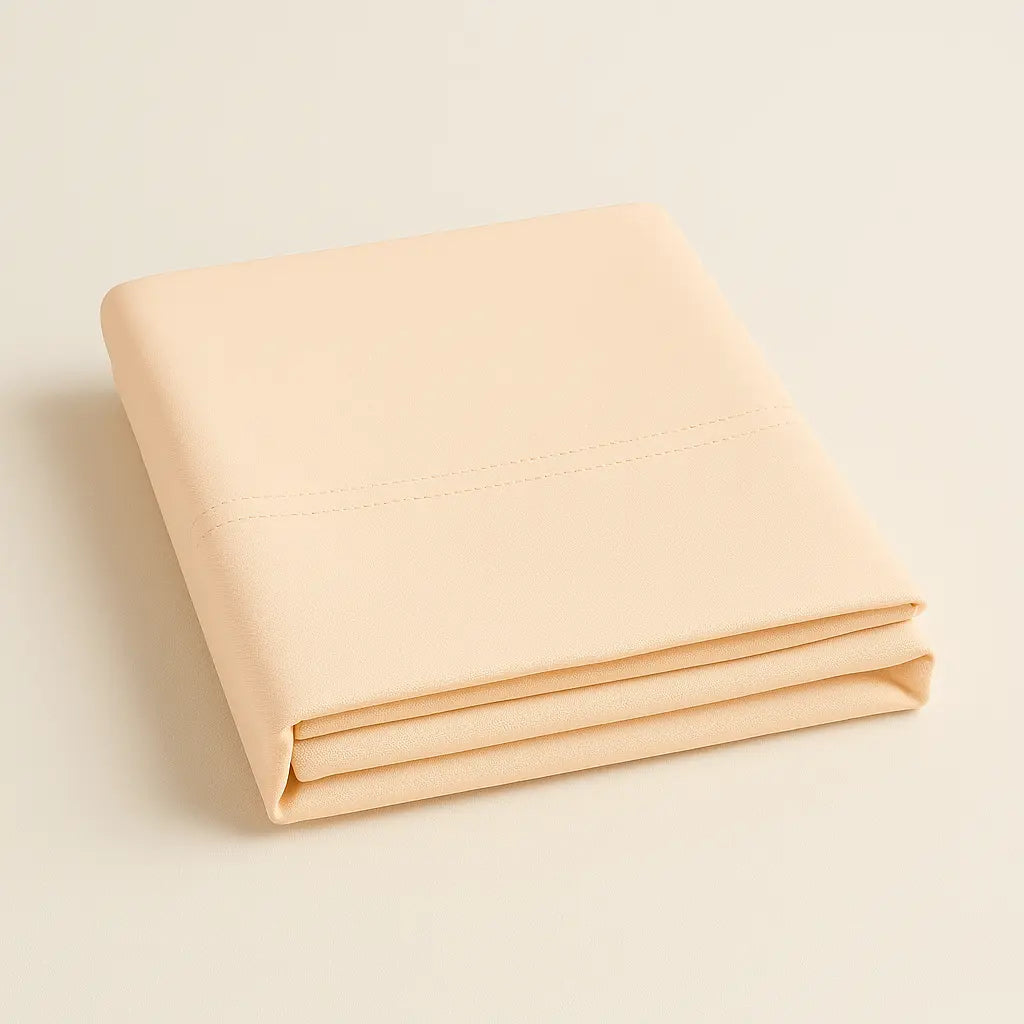 Soft blush fitted sheet made with 1000 thread count Egyptian cotton, perfect for modern bedrooms and all mattress sizes