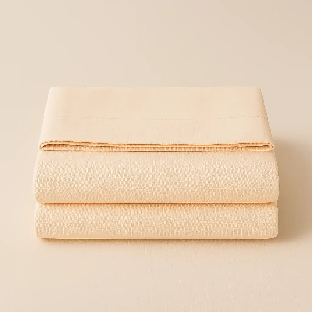 Luxury blush fitted bed sheet made from 1000TC Egyptian cotton, wrinkle-resistant and ultra-soft for daily comfort