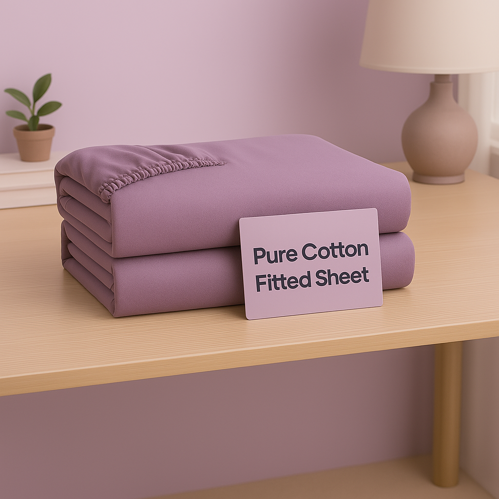 Purple Deep Pocket Fitted Sheet – 1000TC Egyptian Cotton
