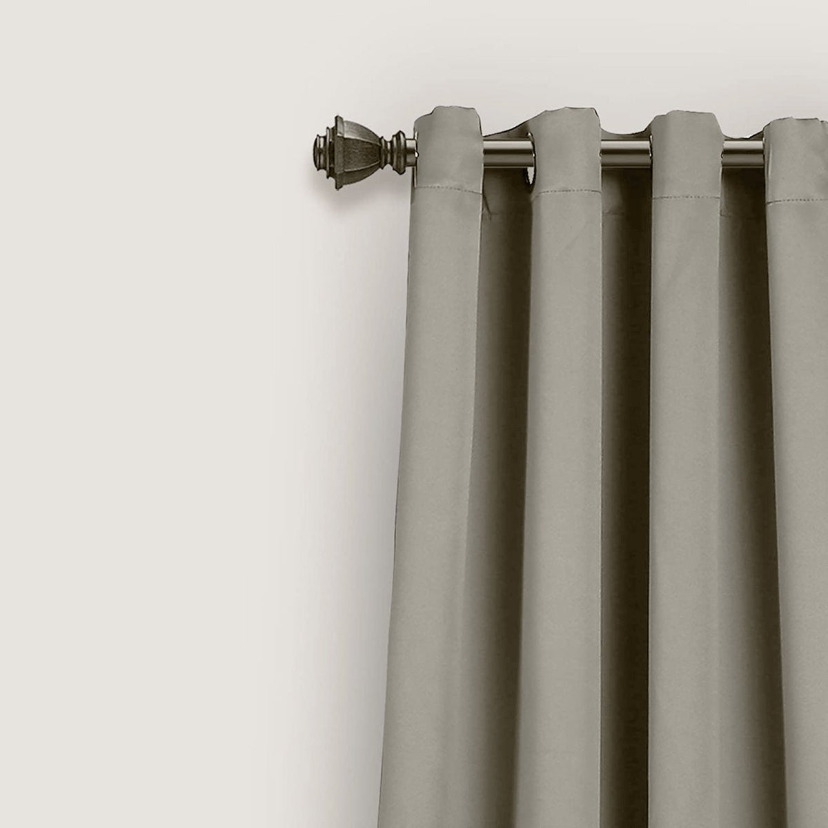 Grey Room Darkening Curtain Panel Pair - 55" W X 98" L Each Panel