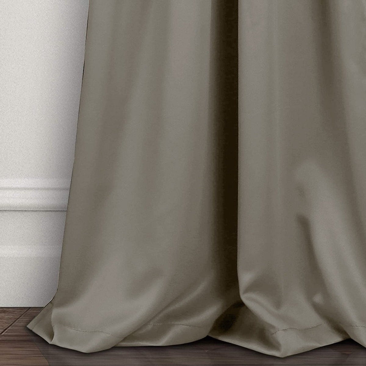 Grey Room Darkening Curtain Panel Pair - 55" W X 98" L Each Panel