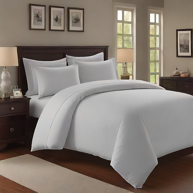 White Pima Cotton Sheet Set – 4 Piece Soft & Breathable Cotton