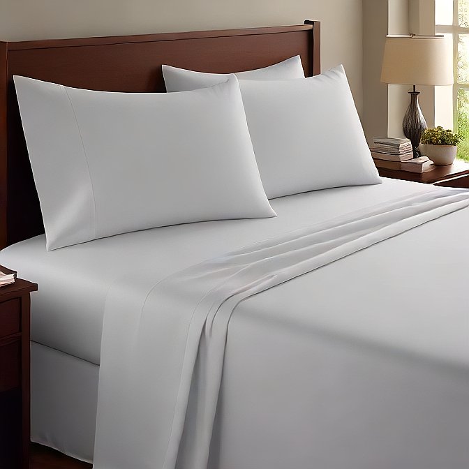 White Flat Sheet 1-Piece - 1000TC Egyptian Cotton