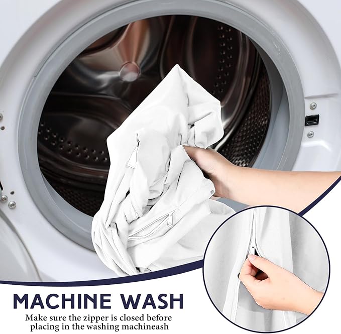 Zipper Fitted Sheet Silver Grey 100% Egyptian Cotton 1Pc