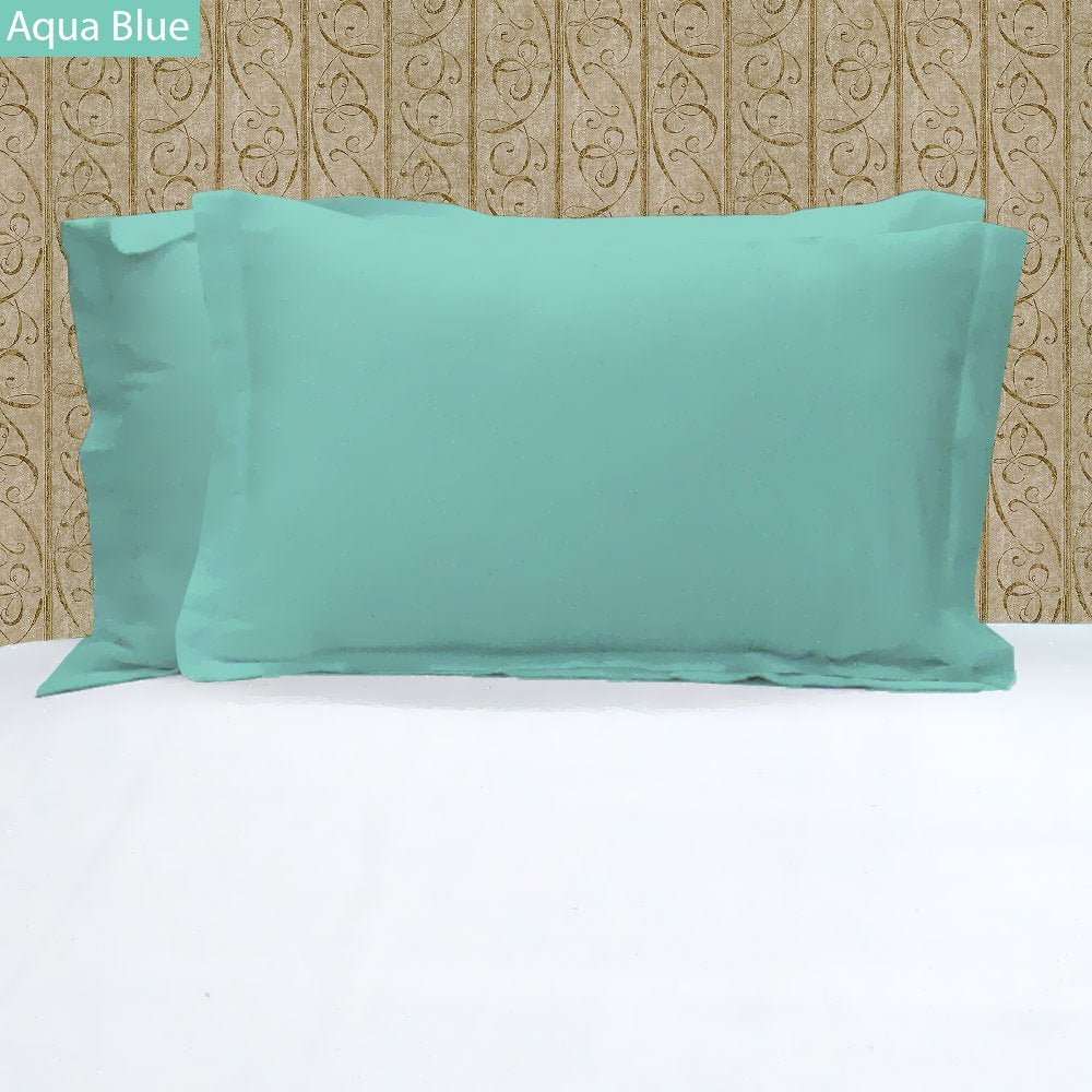 Full Aqua Blue Pillowcases Egyptian Cotton FREE Shipping - All Sizes