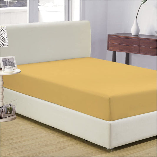 21 Inch Deep Pocket Queen Size Fitted Sheet 1000TC Egyptian Cotton at-EgyptianHomeLinens.com