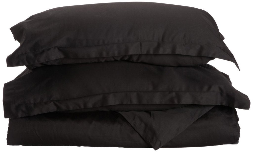 Comforter Cover King Size Egyptian Cotton 1PC Black