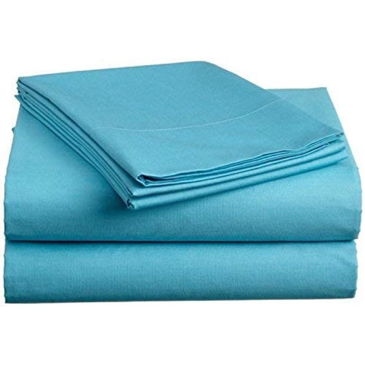 Sheet Set 100 percent Egyptian Cotton 18 Inch Deep Pocket Turquoise Color