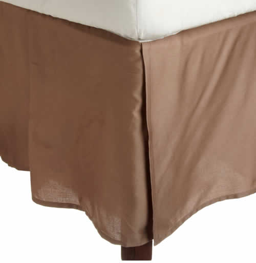 Buy Bed Skirt 21 Inches Drop Solid Tupe Egyptian Cotton at-egyptianhomelinens.com