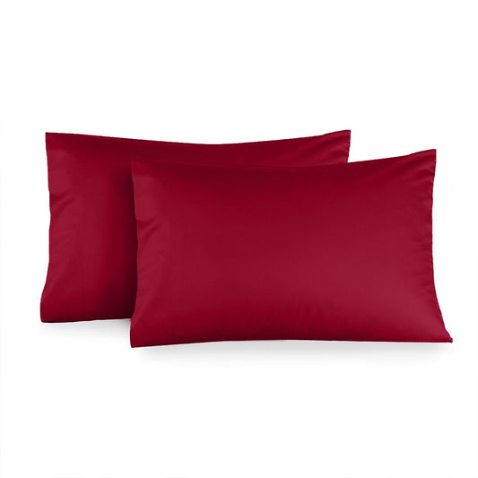 Body Size Burgundy Pillow Shams Egyptian Cotton 1000TC - All Sizes