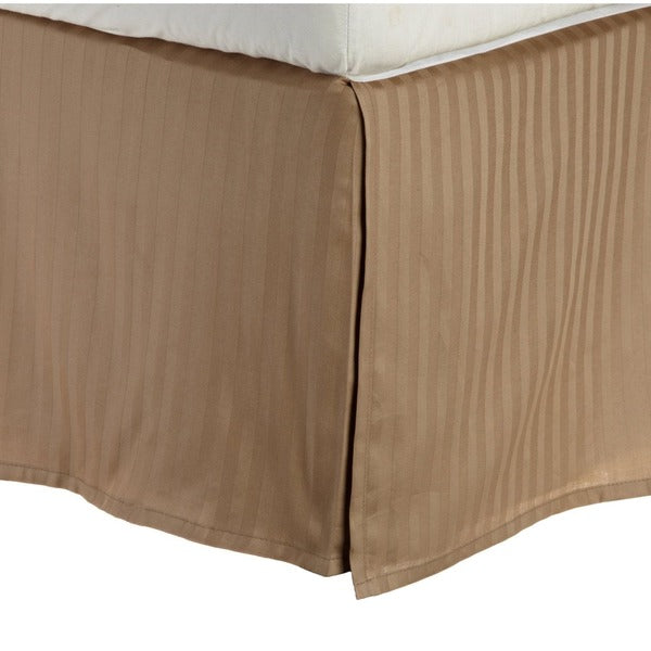 Buy Taupe 14 Inches Drop Bed Skirt Egyptian Cotton 1000TC at-egyptianhomelinens.com
