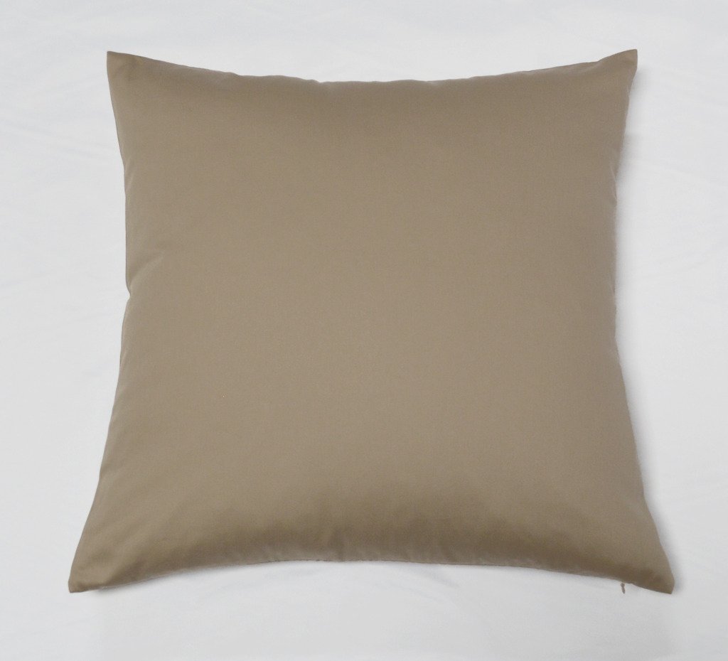 Oxford Euro Pillow Shams 26x26 Inches Beige Solid 1000TC Egyptian Cotton