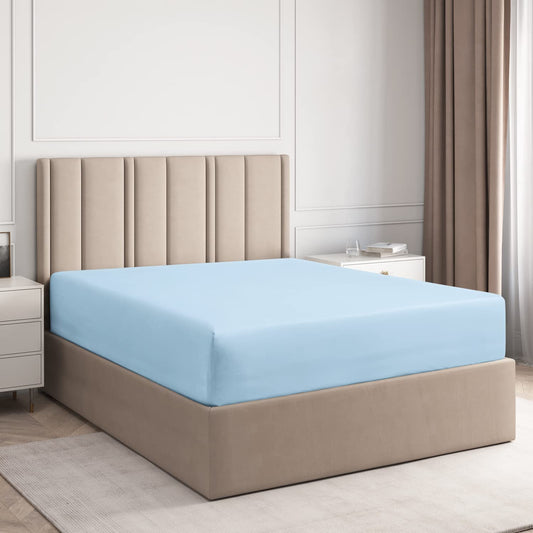 King Size Fitted Sheet, 100% Egyptian Cotton, Deep Pocket Premium Cotton Mattress Sheet,Double Bed Fitted Sheet Piece Non-Slip Fixed Bed Cover All-Inclusive Mattress Protection Bed Cover King Size Fitted Sheet, 100% Egyptian Cotton, Deep Pocket Premium Cotton Mattress Sheet,Double Bed Fitted Sheet Piece Non-Slip Fixed Bed Cover All-Inclusive Mattress Protection Bed Cover