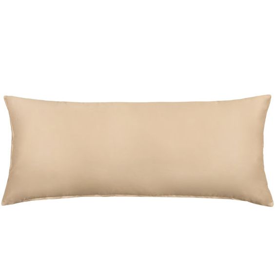 Body Size Beige Pillow Shams Egyptian Cotton 1000TC - All Sizes