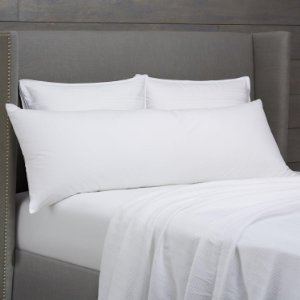 Body Size White Pillow Shams Egyptian Cotton 1000TC - All Sizes