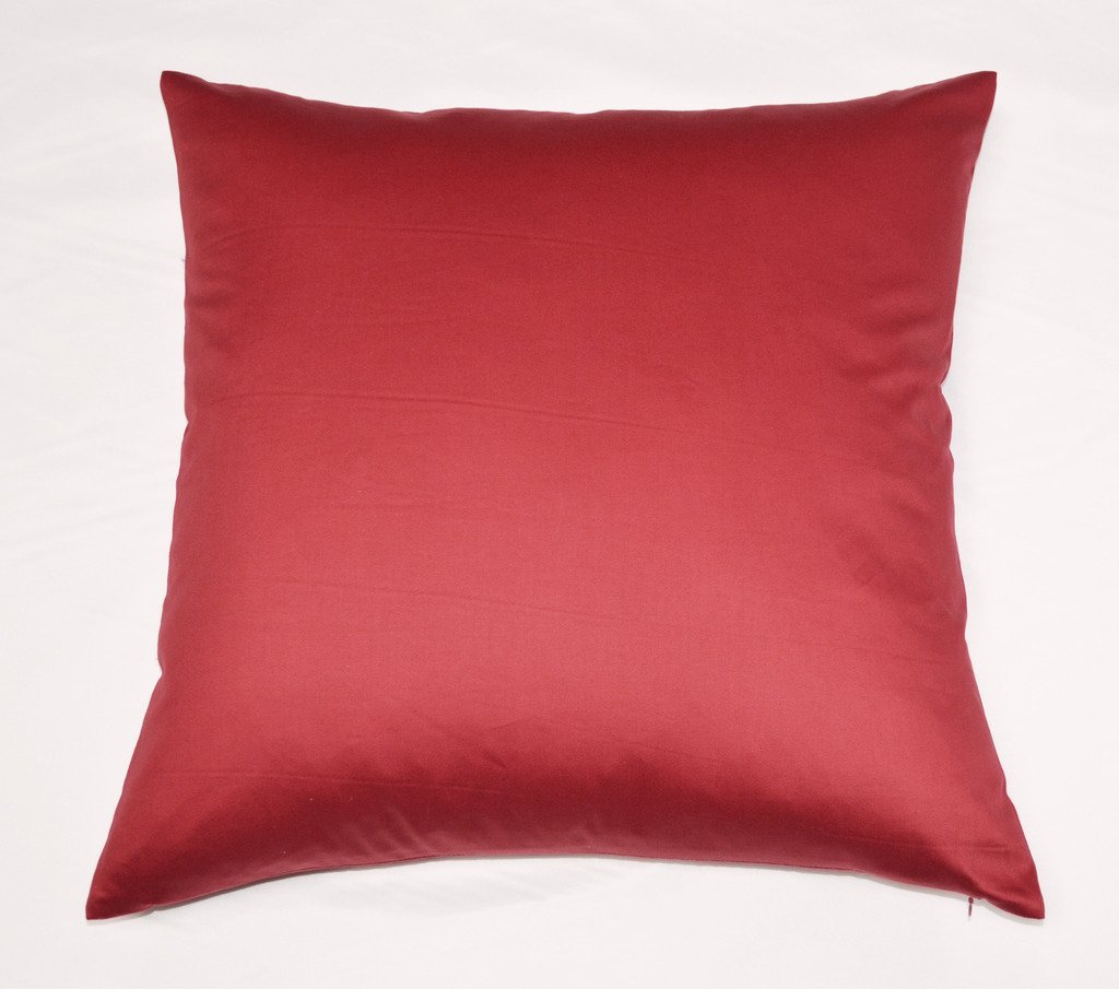 Twin Brick Red Pillow Shams Egyptian Cotton 1000TC - FREE Shipping