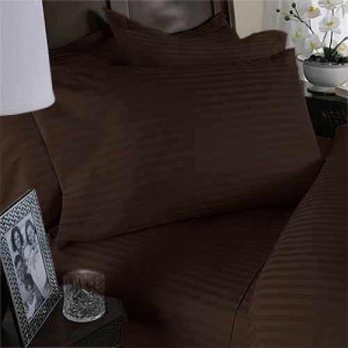 32 Inch Pocket Chocolate Fitted Sheet Egyptian Cotton