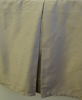 Shop Tailored bedskirt 300 Solid woven dots Egyptian cotton at egyptianhomelinens.com