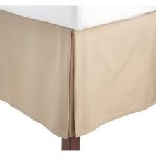 Buy Split Corner Pleated Bed Skirt Ivory 23" Inches Drop Egyptian Cotton at-egyptianhomelinens.com