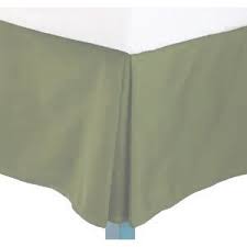 Shop for Sage Color Bed Skirt with 15 Inches Drop Length Egyptian Cotton