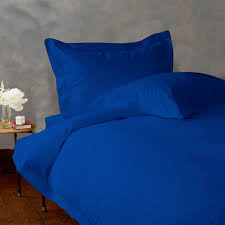 21 Inch Pocket Fitted Sheet Egyptian Cotton Royal Blue at-EgyptianHomeLinens.com