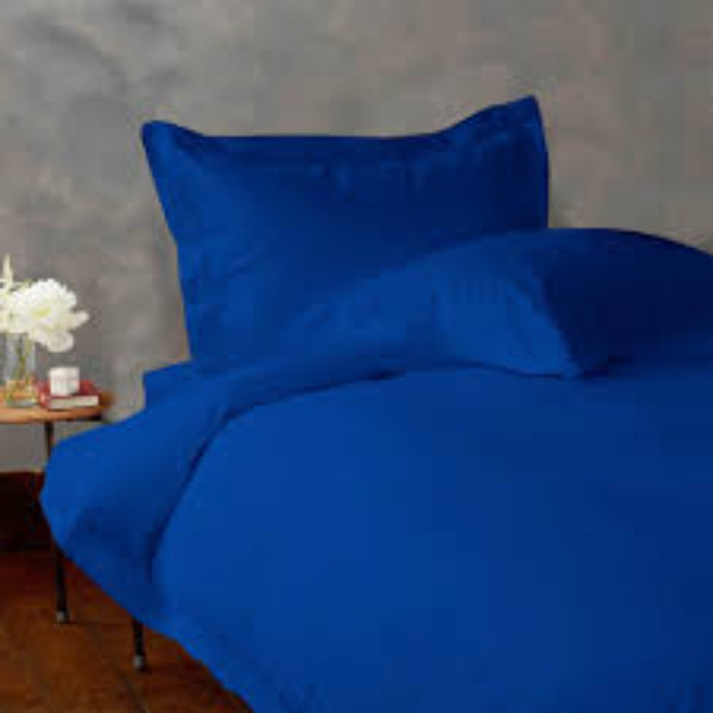 Twin-XL Flat Sheet Royal Blue Egyptian Cotton 1000TC at- Egyptianhomelinens.com