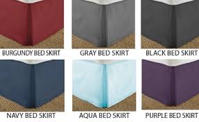 Shop for Egyptian Cotton Luxurious 1 PC Queen Size Bed Skirt Solid Purple