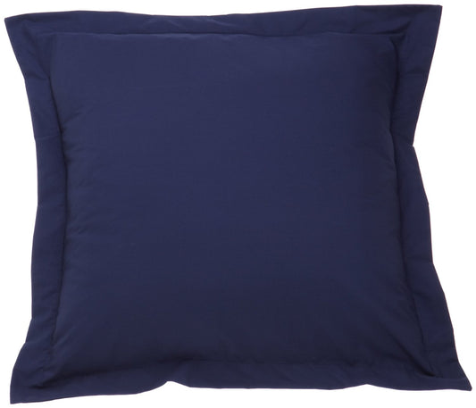 Oxford Euro Pillow Shams 26x26 Inches Navy Blue Solid 1000TC Egyptian Cotton
