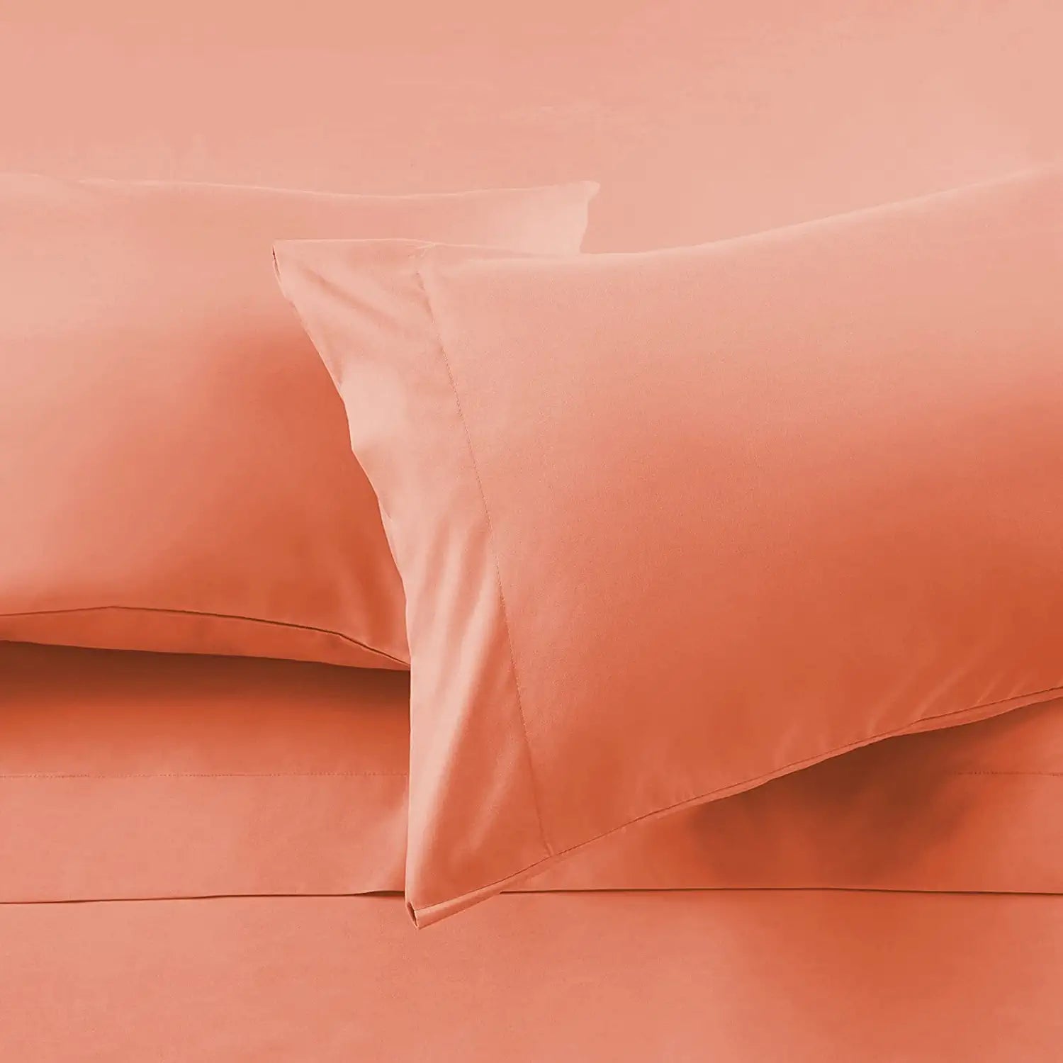 Peach Color Pillowcases at EgyptianHomeLinens.com