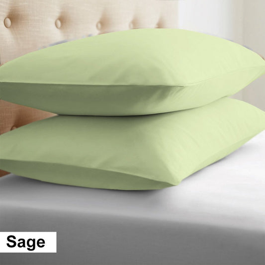 Queen Sage Pillow Shams Egyptian Cotton 1000TC - FREE Shipping