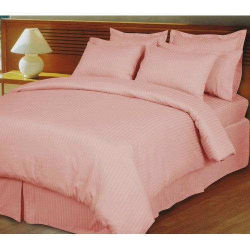 Buy Split Corner Pleated Bed Skirt Blush Pink 23" Inches Drop Egyptian Cotton at-egyptianhomelinens.com