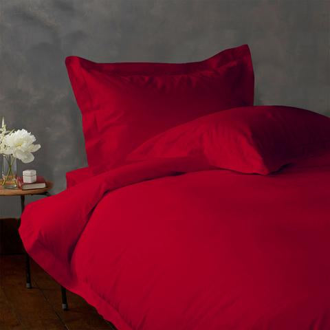 Red Fitted Sheet 1-Piece 100% Egyptian Cotton 1000TC Deep Pocket Bottom Sheet - Egyptian Home Linens